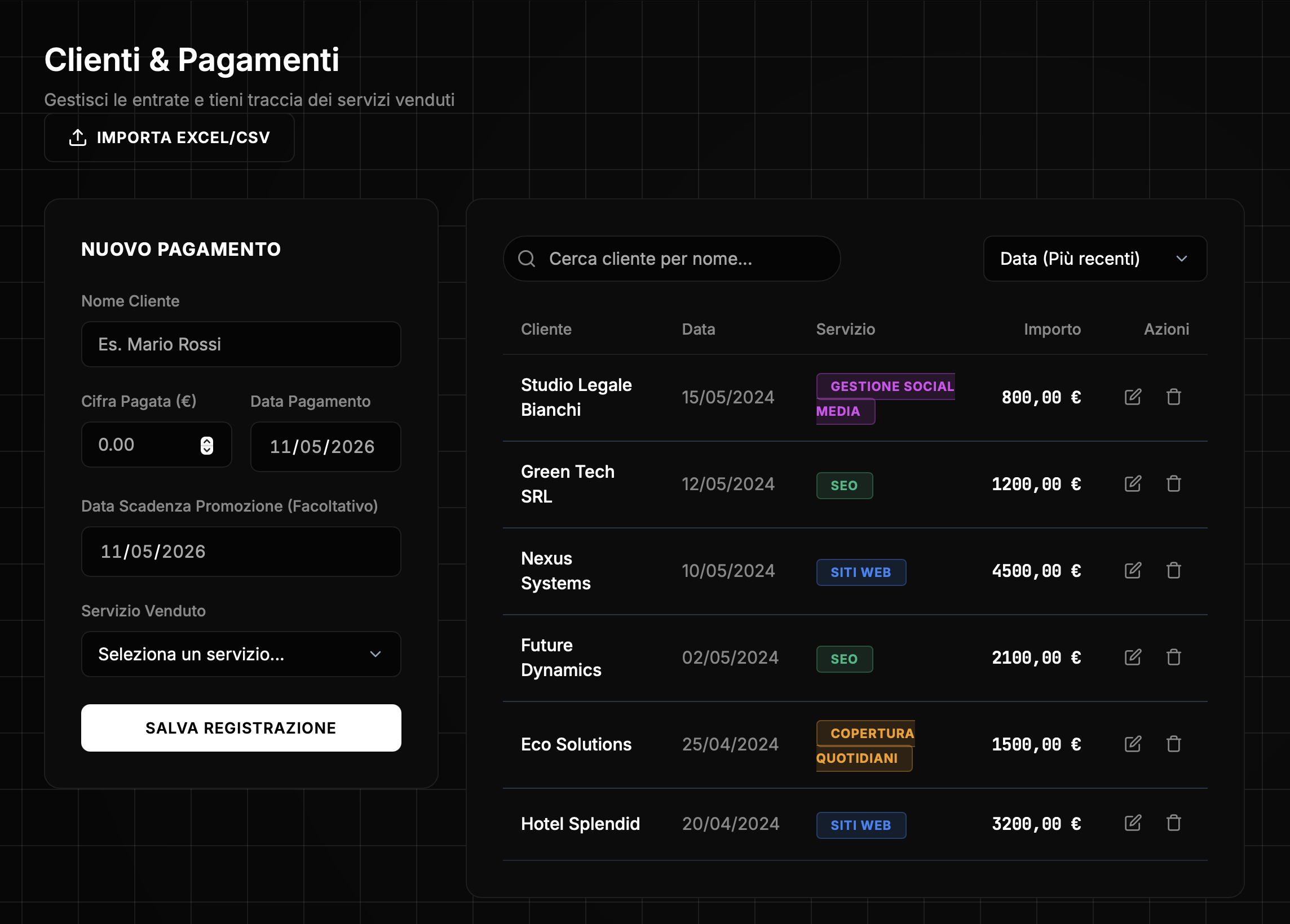 CRM Interface